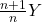 \frac{n+1}{n} Y