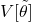 V[\tilde{\theta}]