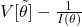 V[\tilde{\theta}] - \frac{1}{I(\theta)}