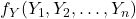 f_Y(Y_1, Y_2, \ldots, Y_n)