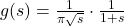 g(s) = \frac{1}{\pi \sqrt{s}} \cdot \frac{1}{1 + s}